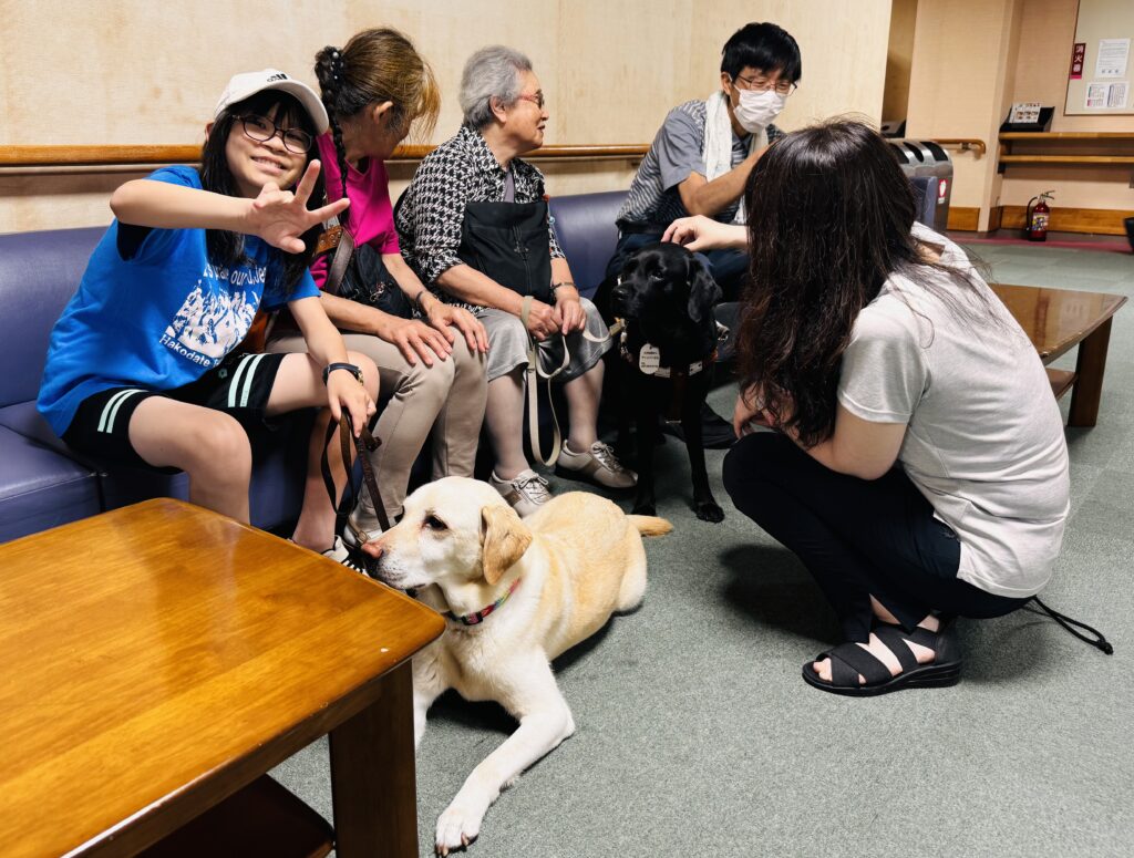 盲導犬は皆のアイドル